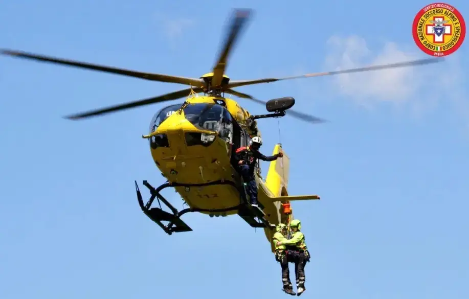 Umbria, doppio intervento del Soccorso alpino: incidente agricolo a Cese e infortunio sul Monte Motette